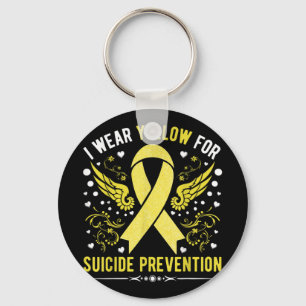 I Wear Yellow For Suicide Prevention Awareness Sup Key Ring