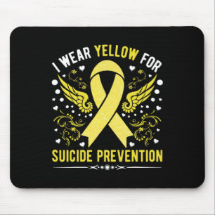 I Wear Yellow For Suicide Prevention Awareness Sup Mouse Mat
