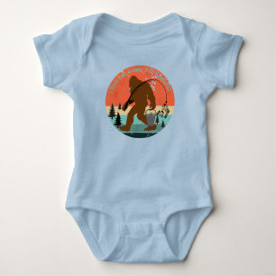 I Went Bass Fishing With Sasquatch Baby Bodysuit