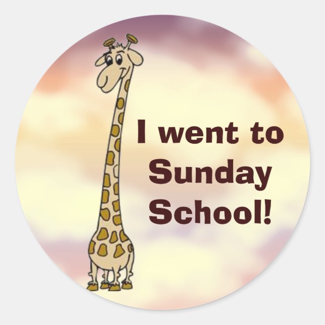 I went to Sunday School Stickers (Front)