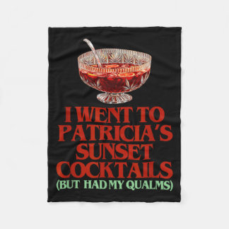 I Went To The Sunset But Had My Qualms Funny Fleece Blanket