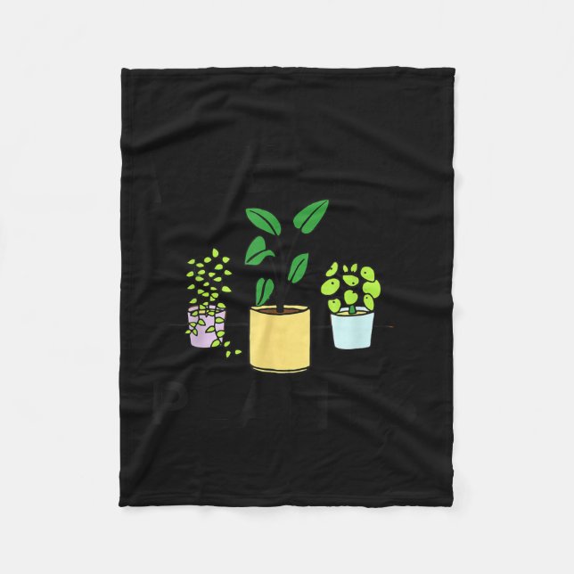 I Wet My Plants _ Gardening Gift Gardener  Fleece Blanket (Front)