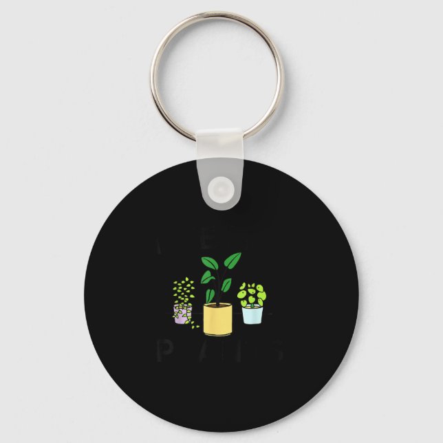 I Wet My Plants _ Gardening Gift Gardener  Key Ring (Front)