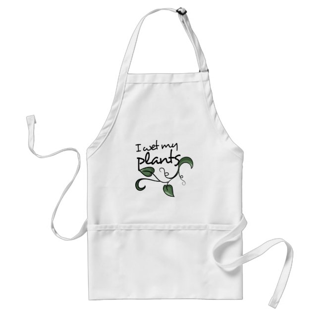 I wet my plants standard apron (Front)