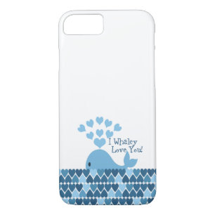 I Whaley Love You! Blue iPhone 8/7 Case