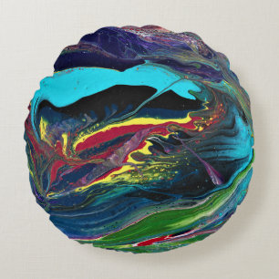 I Will 3 Wild Crazy Colourful Abstract Pillow