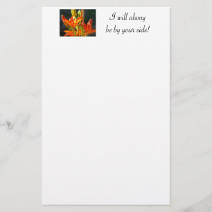 I will always be by Your Side! Stationery Lilies