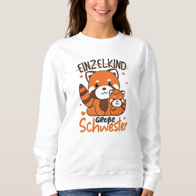 I Will Be Big Sister 2022 For Siblings Sweatshirt (Front)