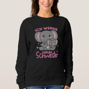 I Will Be Big Sister 2022 For Siblings Sweatshirt