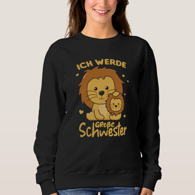 I Will Be Big Sister 2022 For Siblings Sweatshirt (Front)