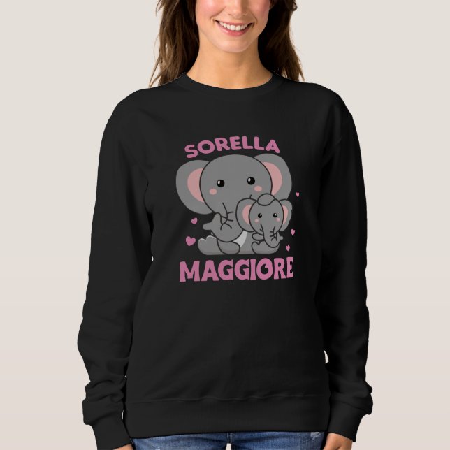 I Will Be Big Sister 2022 For Siblings Sweatshirt (Front)