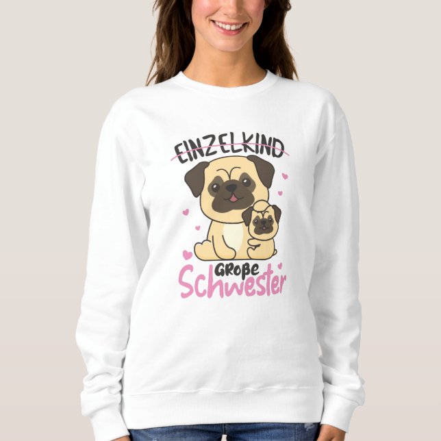 I Will Be Big Sister 2022 For Siblings Sweatshirt (Front)