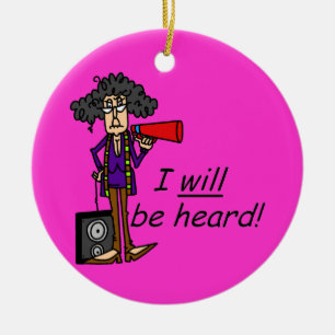 I WILL Be Heard Ceramic Tree Decoration
