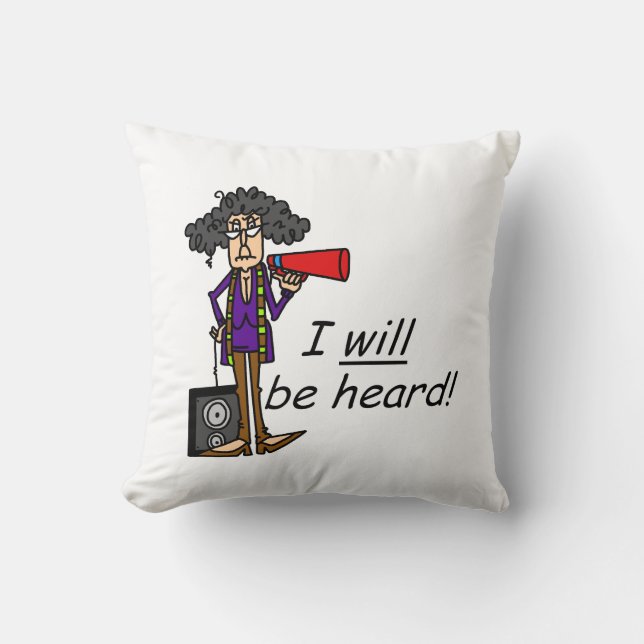 I WILL Be Heard Cushion (Front)