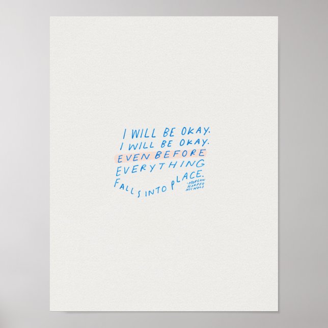 I will be okay poster (Front)