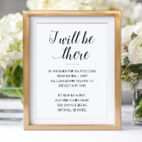 I Will Be There Memorial Chair Wedding