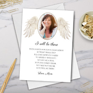 I Will Be There Mum Memorial for Graduate Card