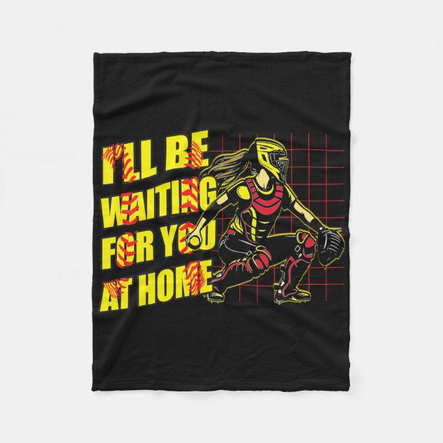 I Will Be Waiting For You At Home Girls Softll Cat Fleece Blanket (Front)
