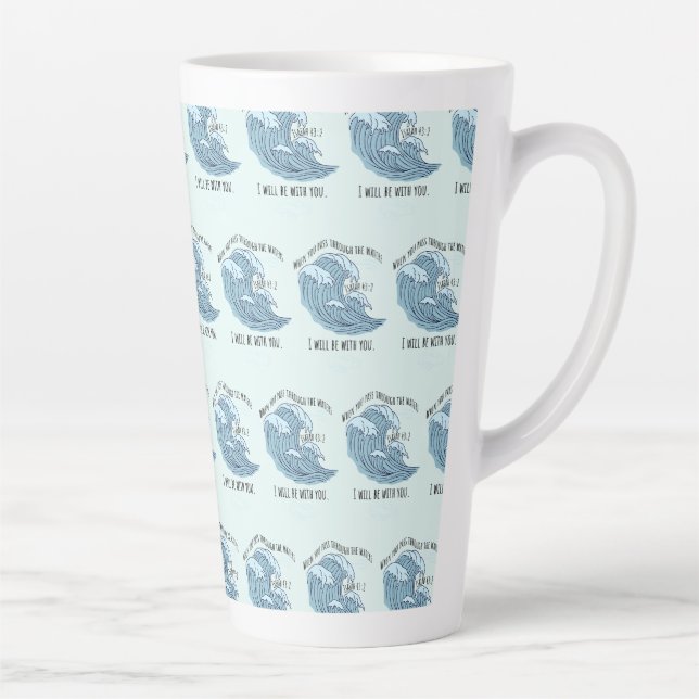 I Will Be With You Christian  Latte Mug (Right)