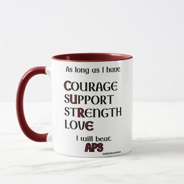 I Will Beat...APS Mug (Left)