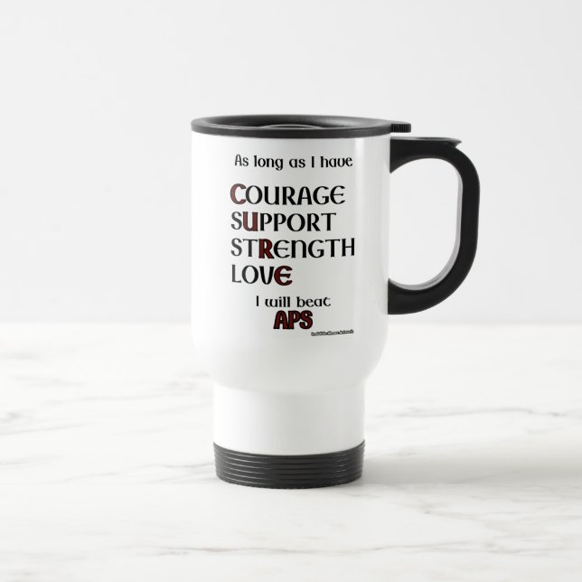 I Will Beat...APS Travel Mug (Right)