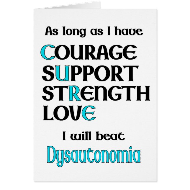 I will beat Dysautonomia (Front)