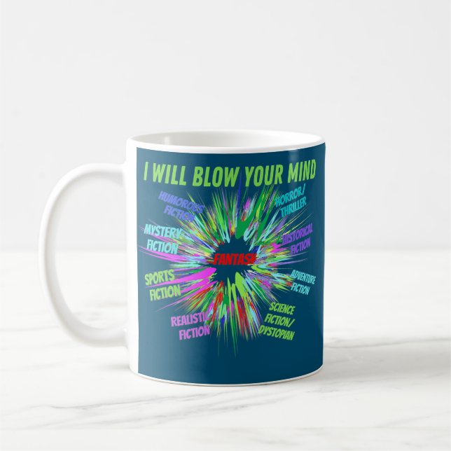 I will blow your mind writers  coffee mug (Left)