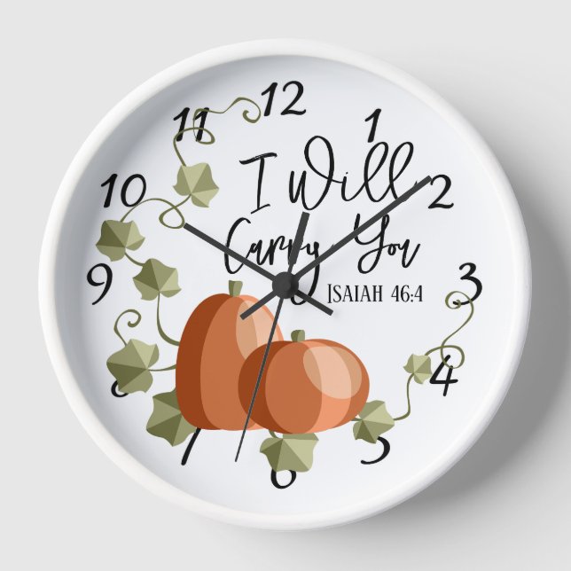 I Will Carry You  Clock (Front)
