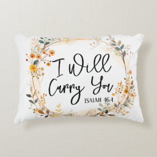 I Will Carry You Decorative Cushion