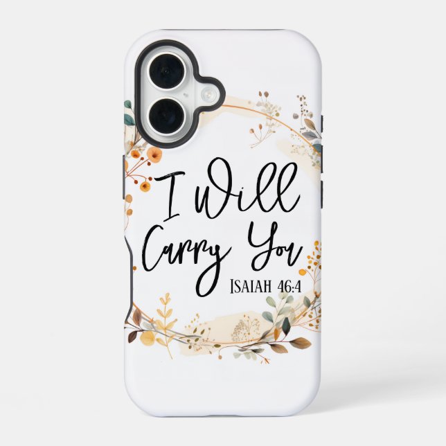 I Will Carry You  iPhone 16 Case (Back)