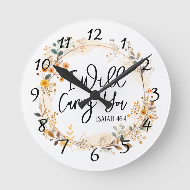 I Will Carry You  Round Clock (Front)
