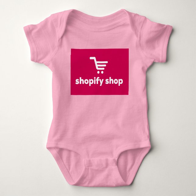 I will do shopify logo design baby bodysuit (Front)