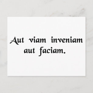 I will either find a way or make one postcard