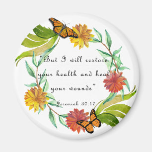 I will heal your wounds - Jeremiah 30:17 Magnet