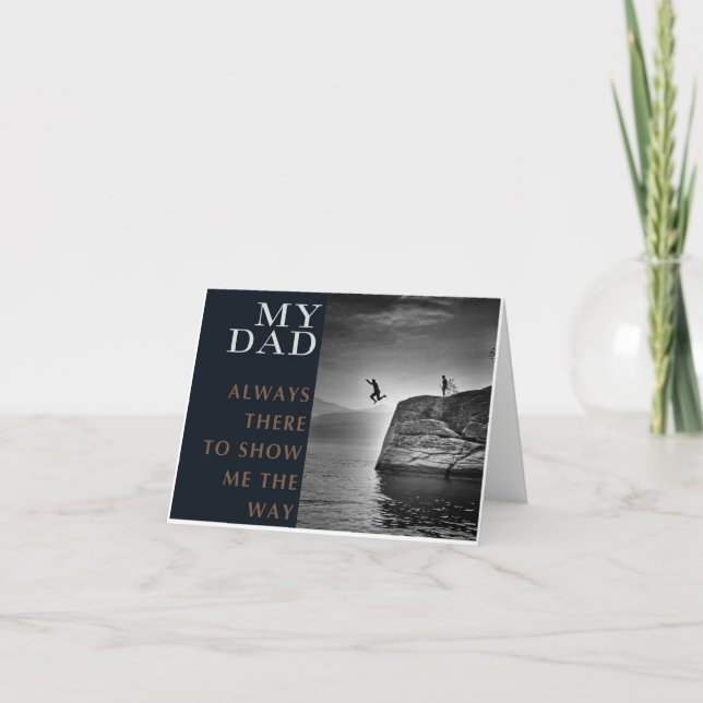 I will Jump with you. A Father's Love. Holiday Card (Front)