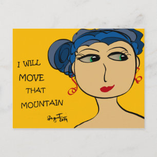 I WILL MOVE THAT MOUNTAIN HOLIDAY POSTCARD