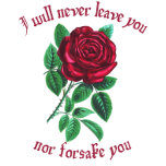 I will never leave you: Comfort and Inspiration Apron<br><div class="desc">Keep the truth always in the forefront of your mind with precious reminders that the Lord will never leave us,  nor forsake us.</div>