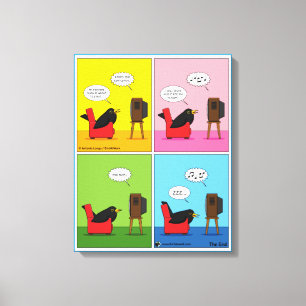 I Will Never Sleep Comic Canvas Print