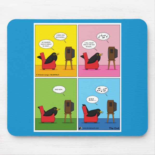 I Will Never Sleep Comic Mouse Mat (Front)