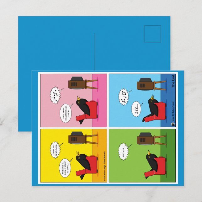 I Will Never Sleep Comic Postcard (Front/Back)