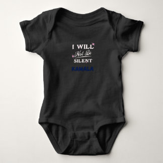 I Will Not Be Silent Kamala Harris Presidential Baby Bodysuit