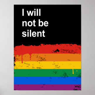 I will not be silent poster