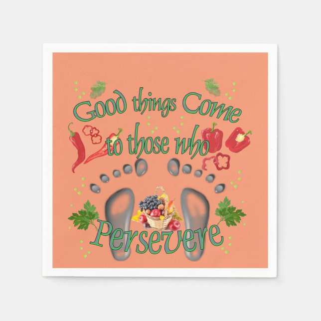 I will persevere  napkin (Front)