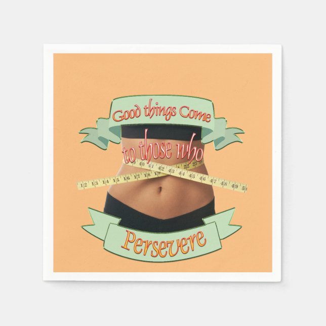 I will persevere  napkin (Front)