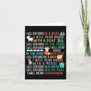 I Will Read Books On A Boat & Everywhere Readi Card