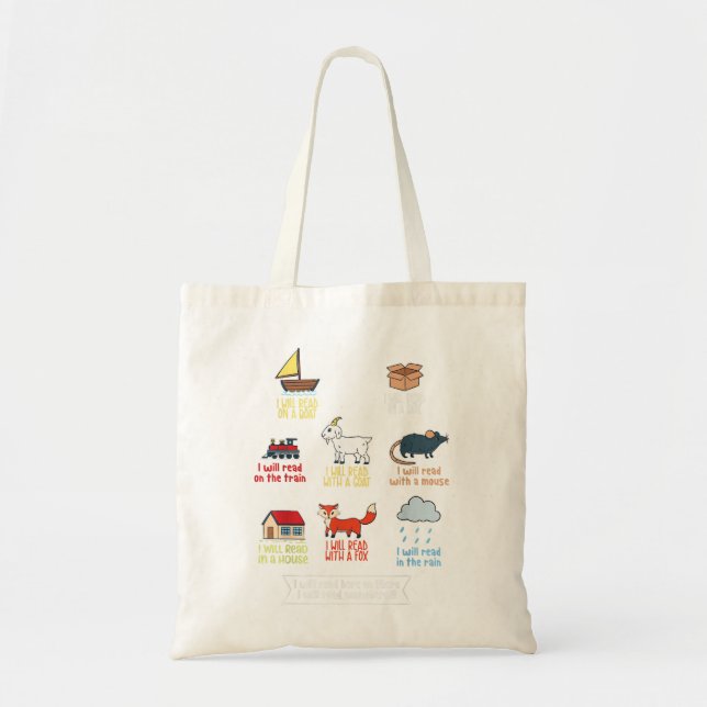 I Will Read Books On A Boat & Everywhere Reading B Tote Bag (Front)