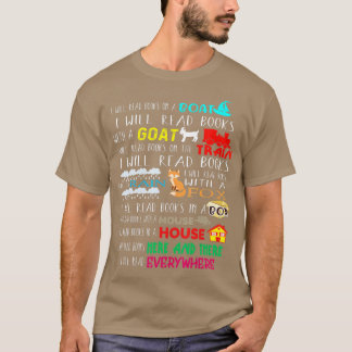 I Will Read Books On A Boat  Everywhere Reading Gi T-Shirt