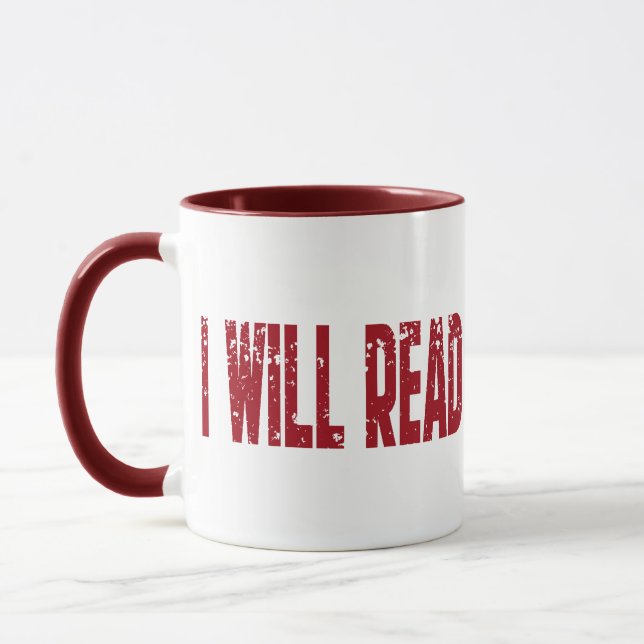 I Will Read More books Mug (Left)