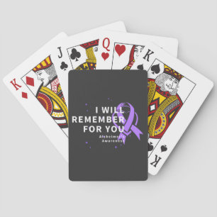 I Will Remember For You - Alzheimer's Awareness Playing Cards