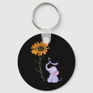 I Will Remember For You Elephant Sunflower Heimerh Key Ring